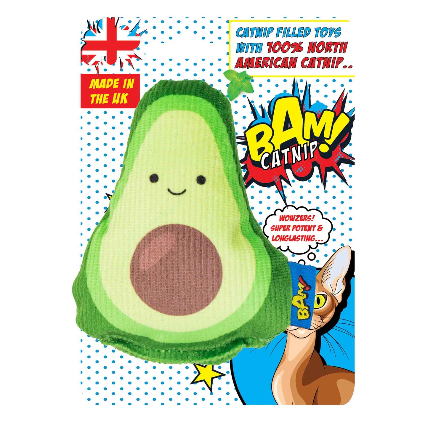 BAM! Catnip Ricardo Avocado Cat Toy