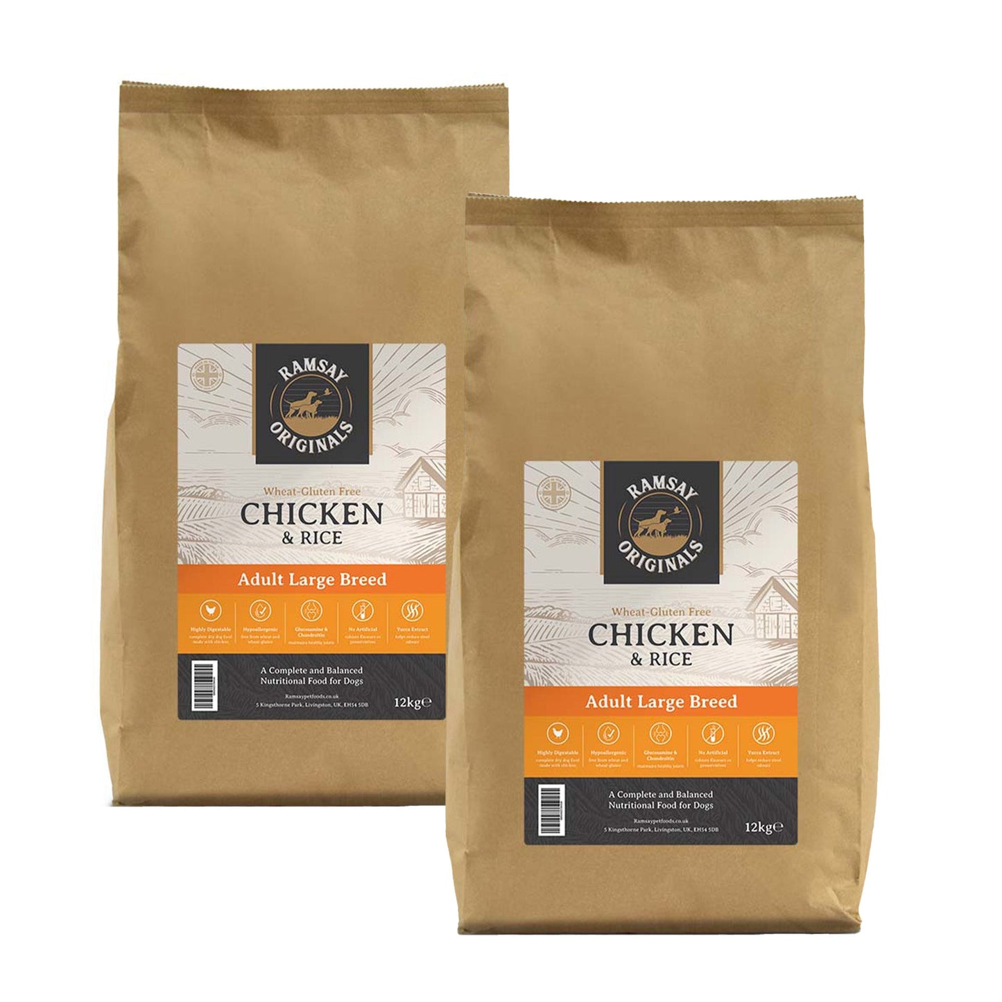 Ramsay Originals Large Breed Adult Dry Dog Food - Chicken & Rice