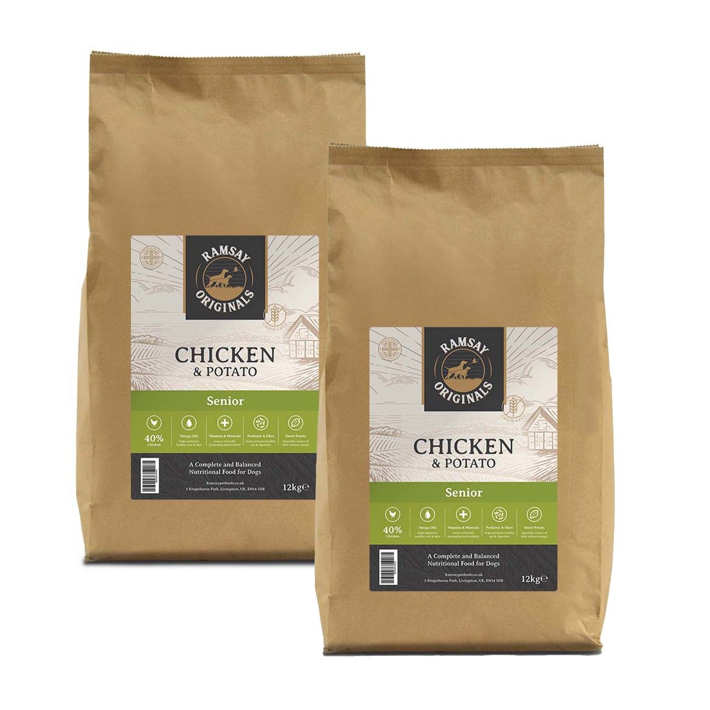 Ramsay Originals Grain Free Senior Dry Dog Food - Chicken & Potato