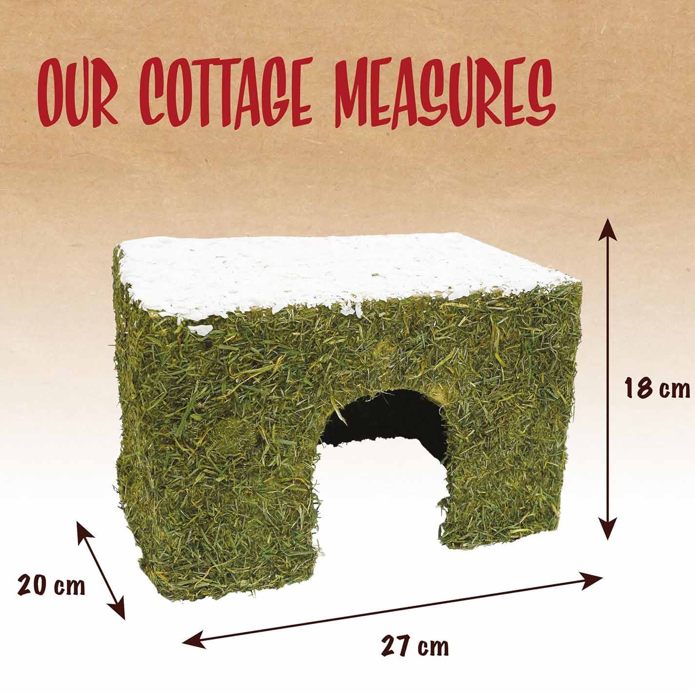 Rosewood Naturals Wintery Hay Cottage - Medium