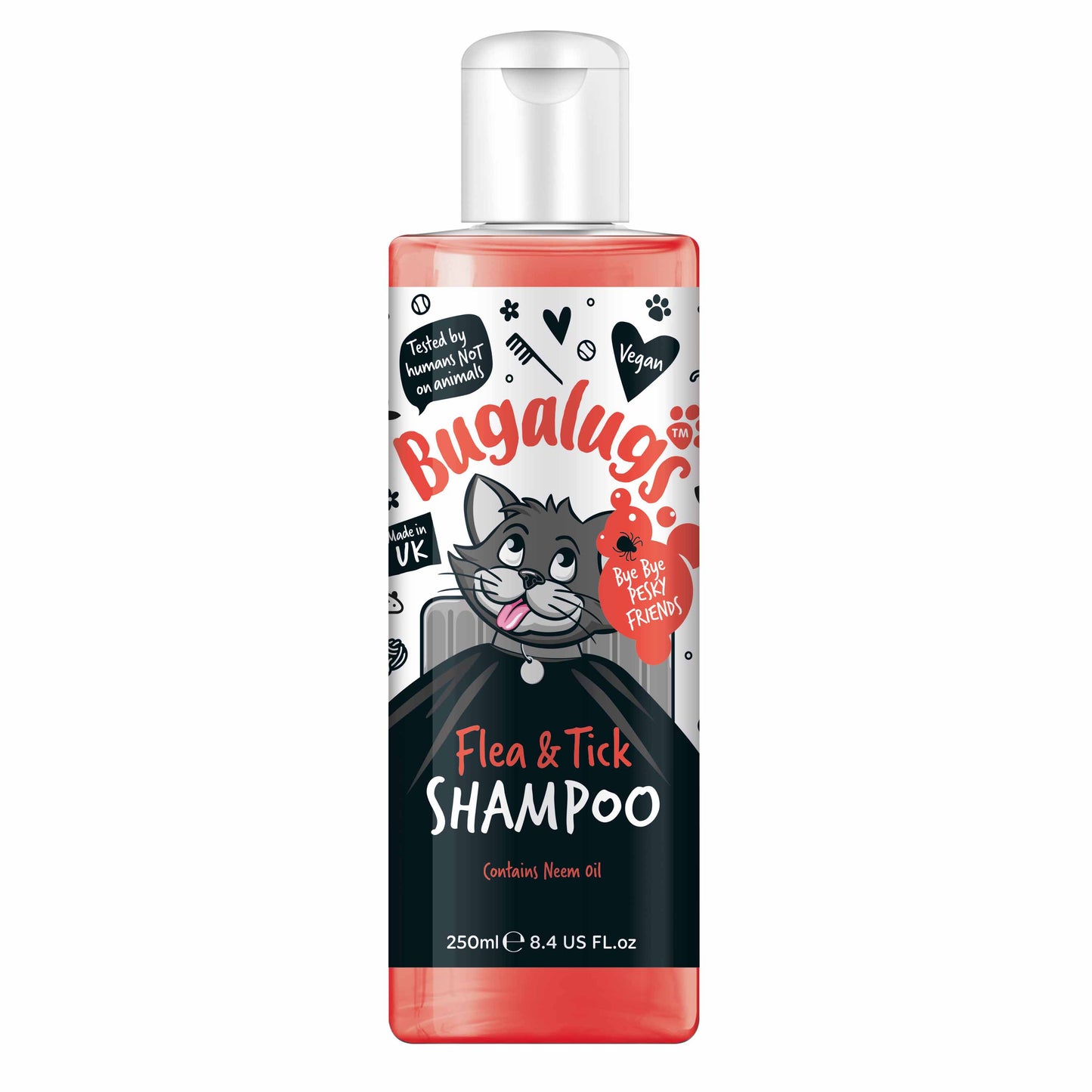 Bugalugs Flea & Tick Shampoo for Cats - 250ml
