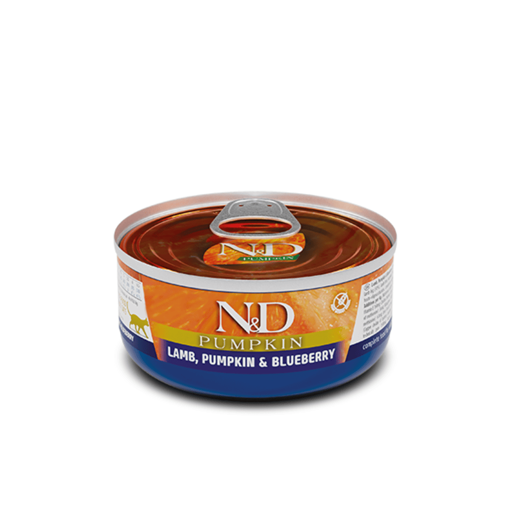Farmina N&D Pumpkin Adult Wet Cat Food - Lamb & Blueberry