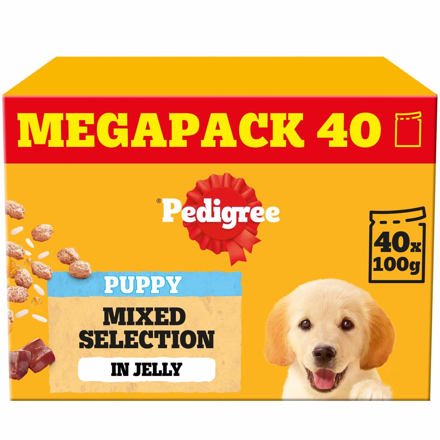 PEDIGREE Puppy Wet Dog Food in Jelly - Mixed Selection - 40x100g Pouches
