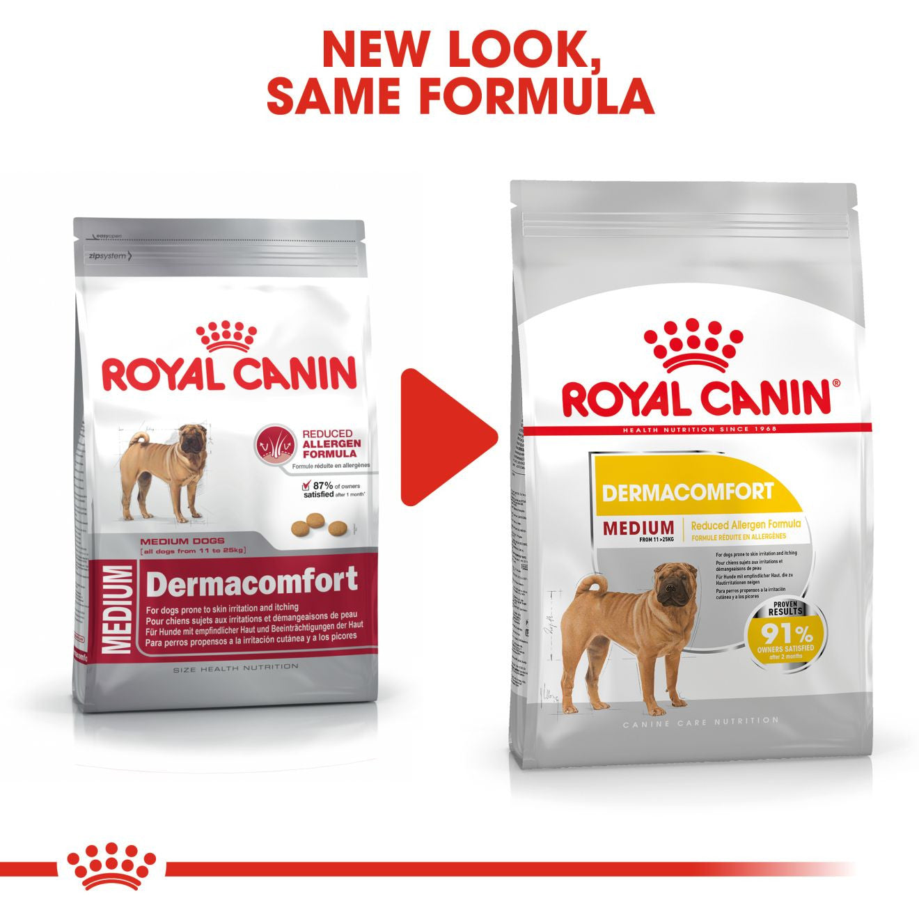 Royal Canin Canine Care Nutrition Medium Dermacomfort Adult Dry Dog Food