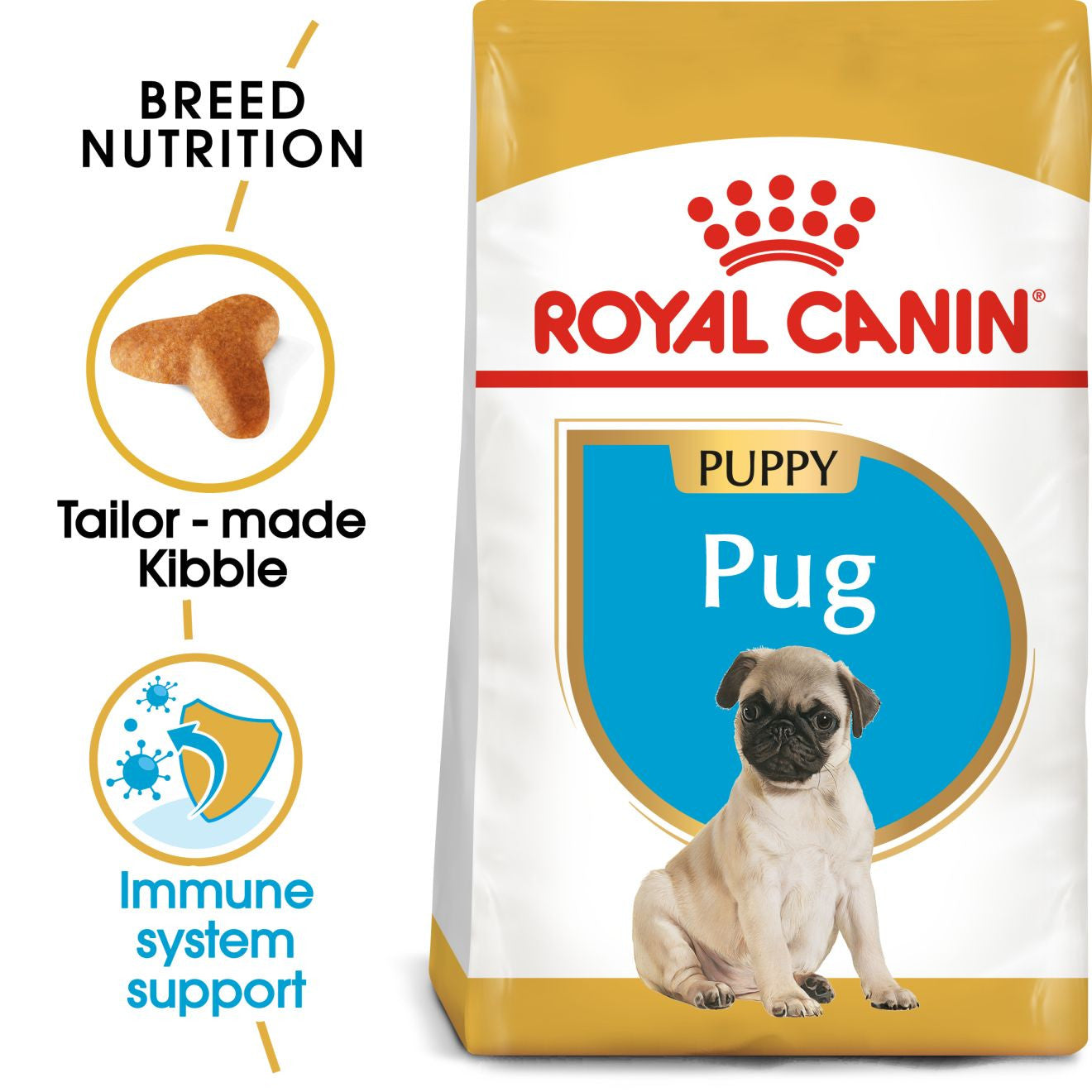 Royal Canin Breed Health Nutrition Pug Puppy Dry Dog Food