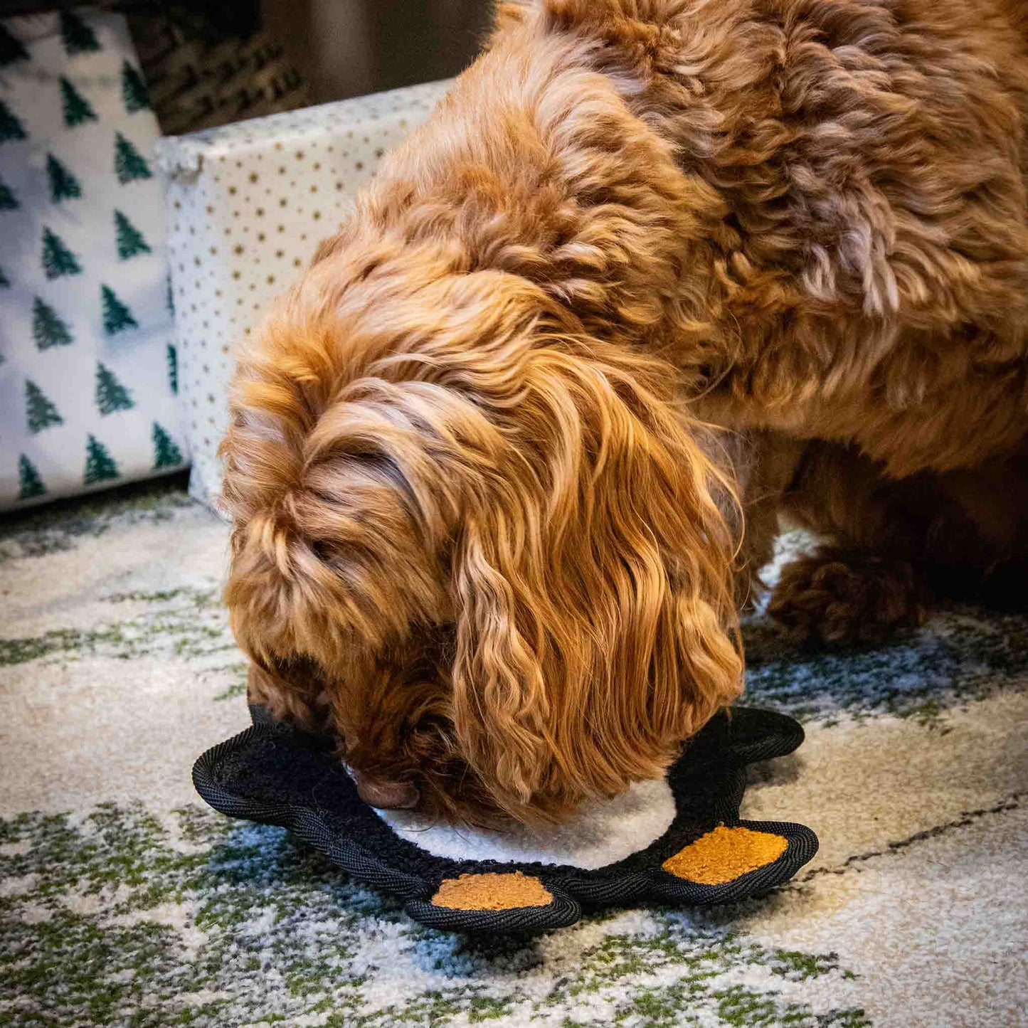 Rosewood Tufflove Penguin Flattie Dog Toy