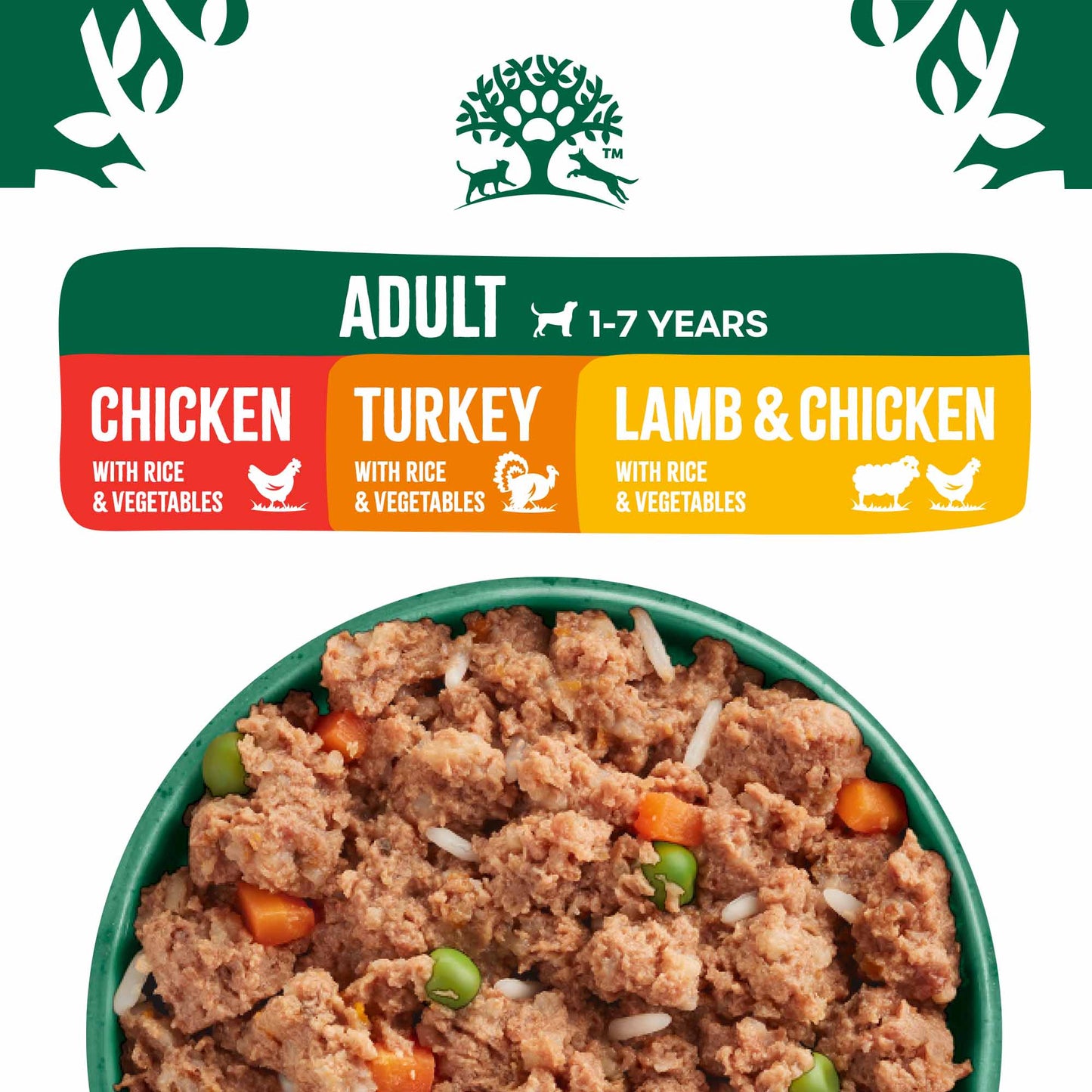James Wellbeloved Adult Wet Dog Food in Loaf - Turkey, Lamb and Chicken - 12x400g cans