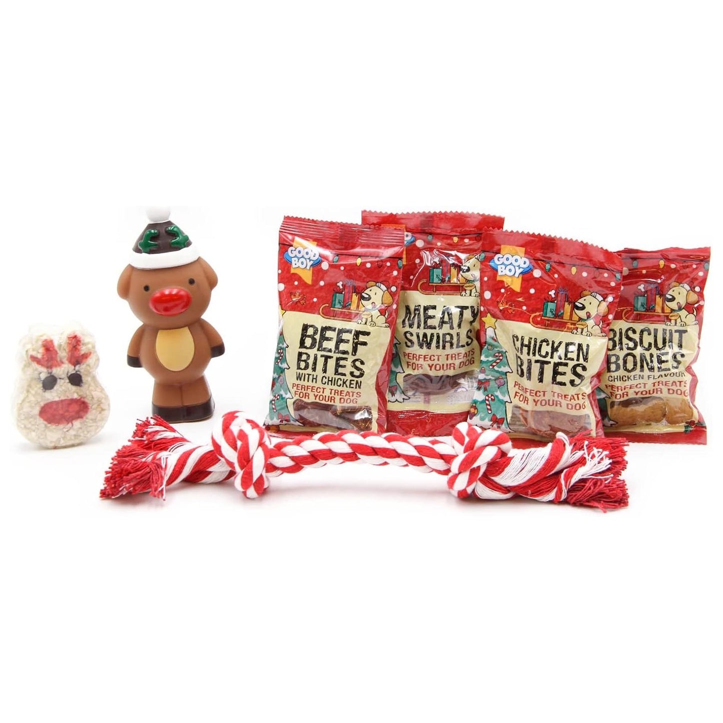 Good Boy Deluxe Dog Treat Stocking with Toys