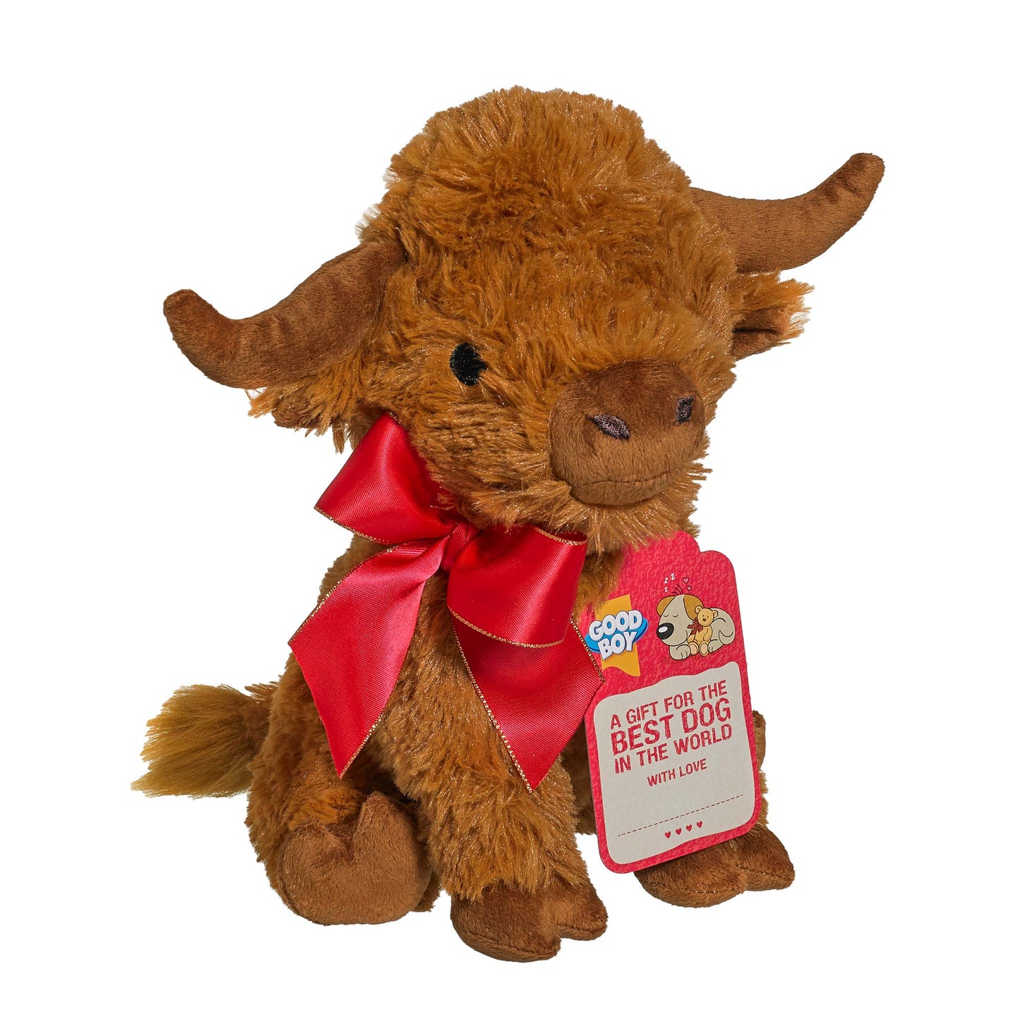 Good Boy Highland Cow Gift Dog Toy - Small