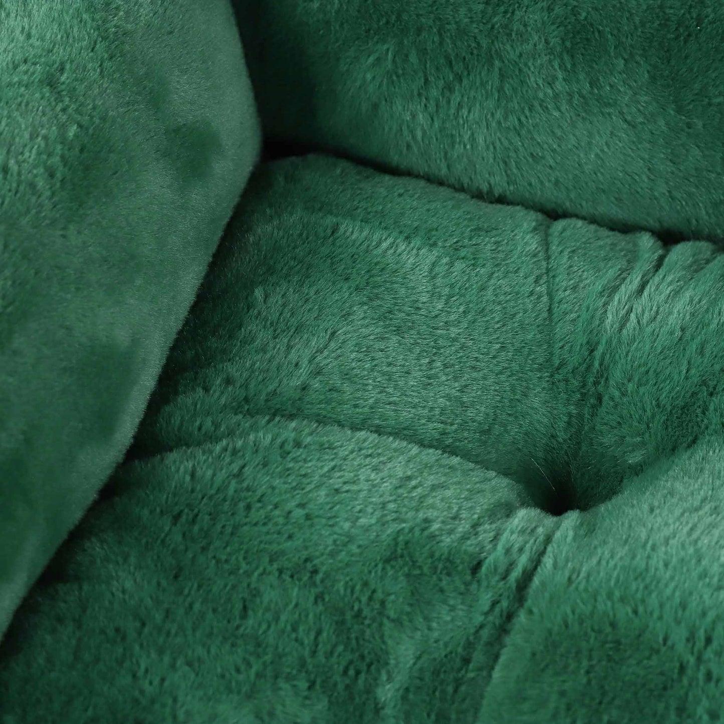 Rosewood Forest Green Faux Fur Box Bed - Medium