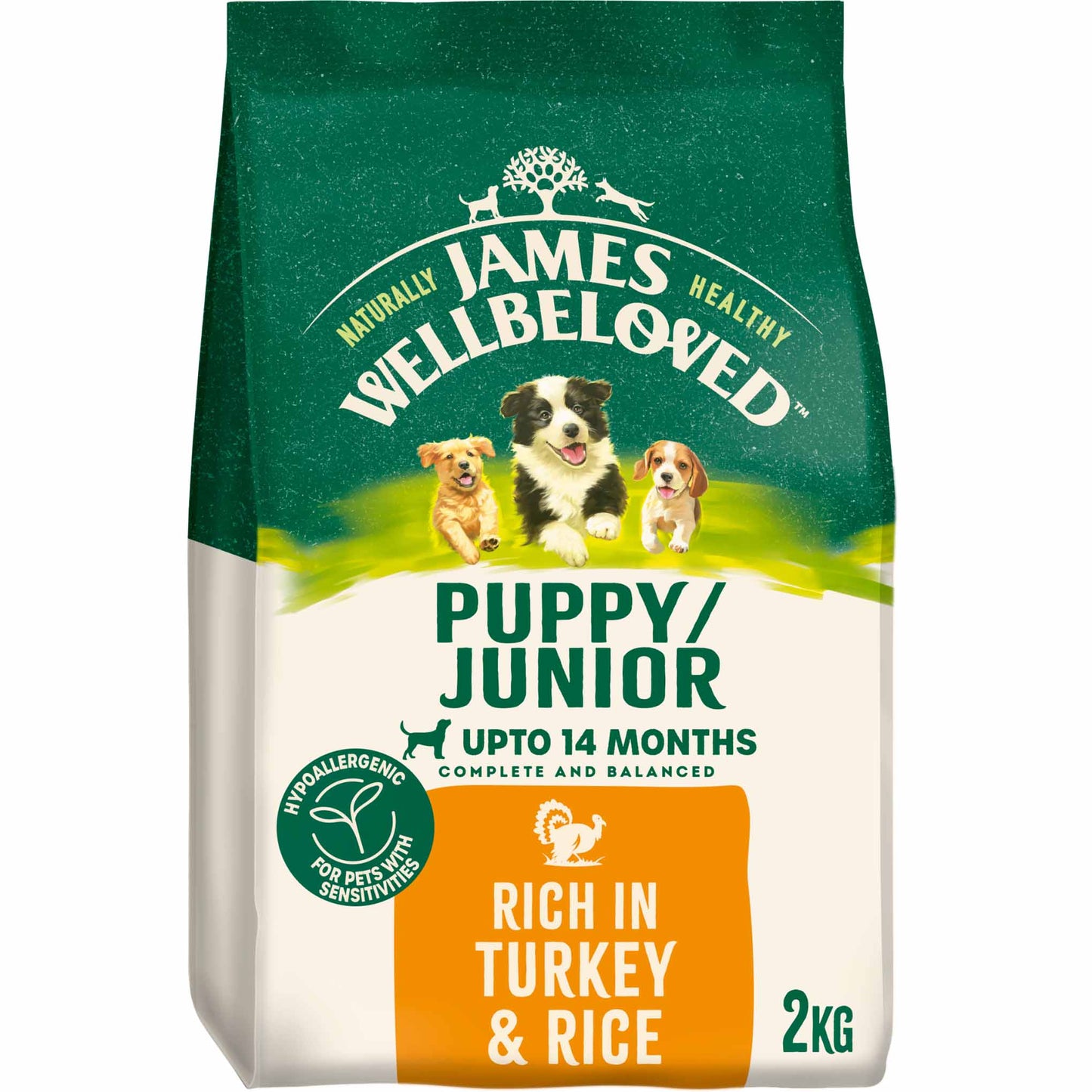 James Wellbeloved Puppy Dry Dog Food - Turkey & Rice