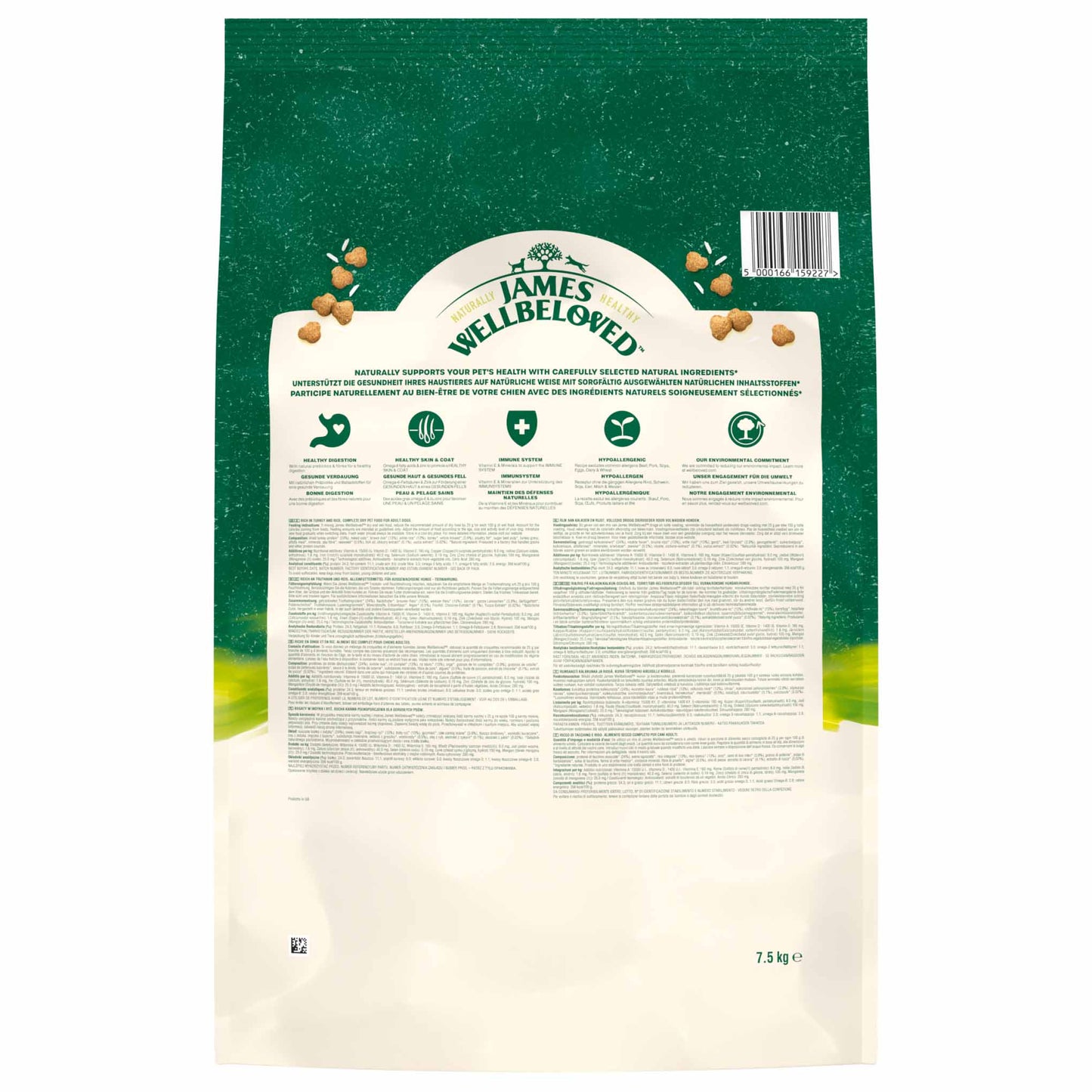 James Wellbeloved Adult Dry Dog Food - Turkey & Rice