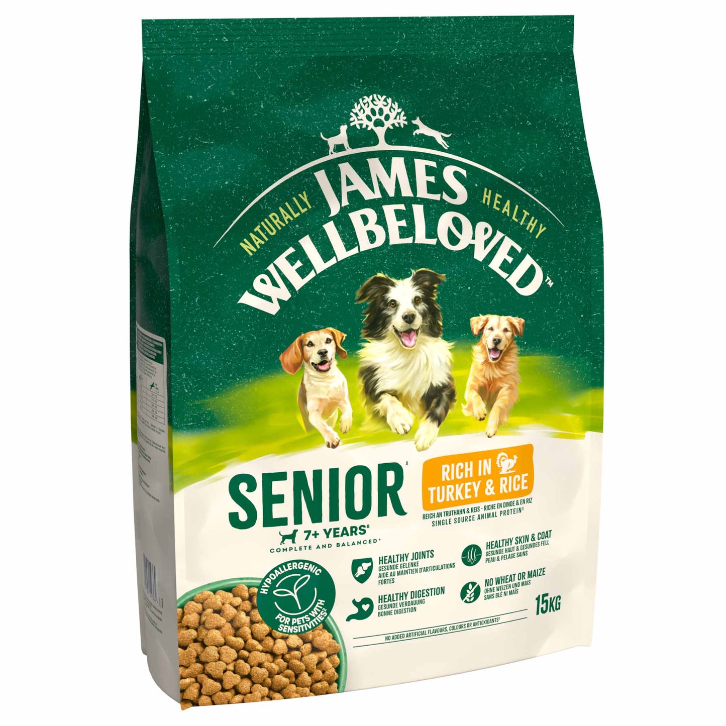James Wellbeloved Senior Dry Dog Food - Turkey & Rice