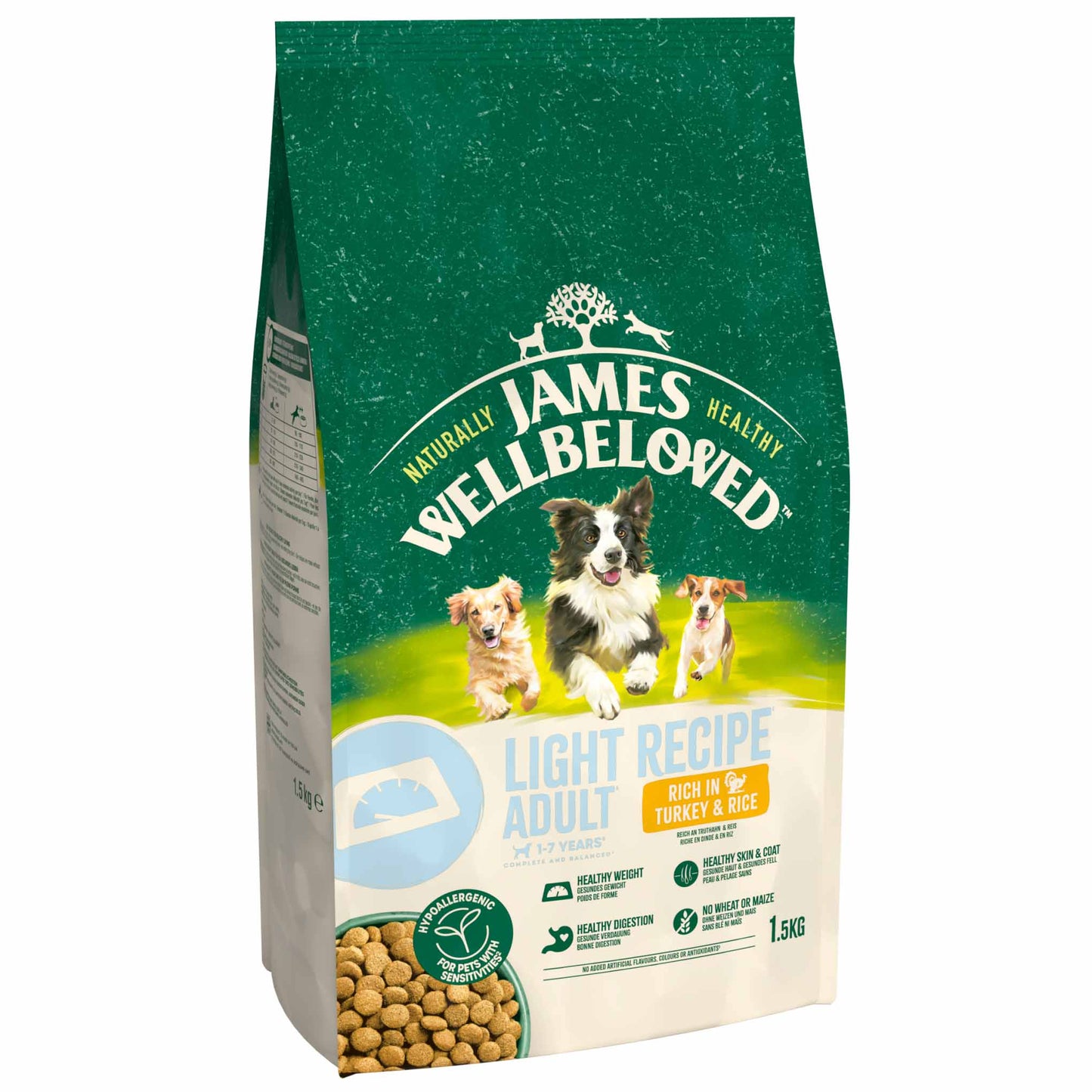 James Wellbeloved Light Adult Dry Dog Food - Turkey & Rice
