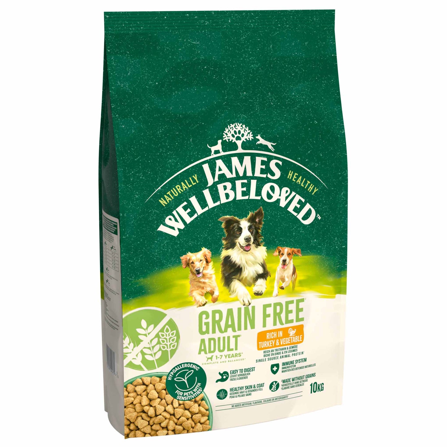 James Wellbeloved Grain Free Adult Dry Dog Food - Turkey & Veg