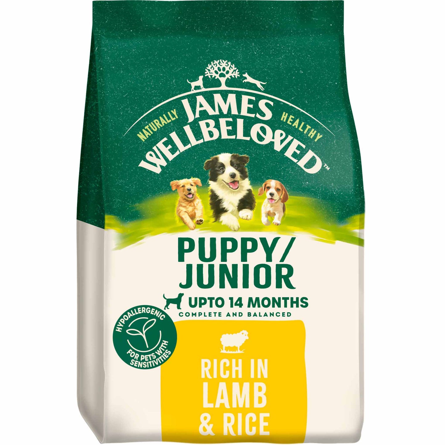 James Wellbeloved Puppy Dry Dog Food - Lamb & Rice