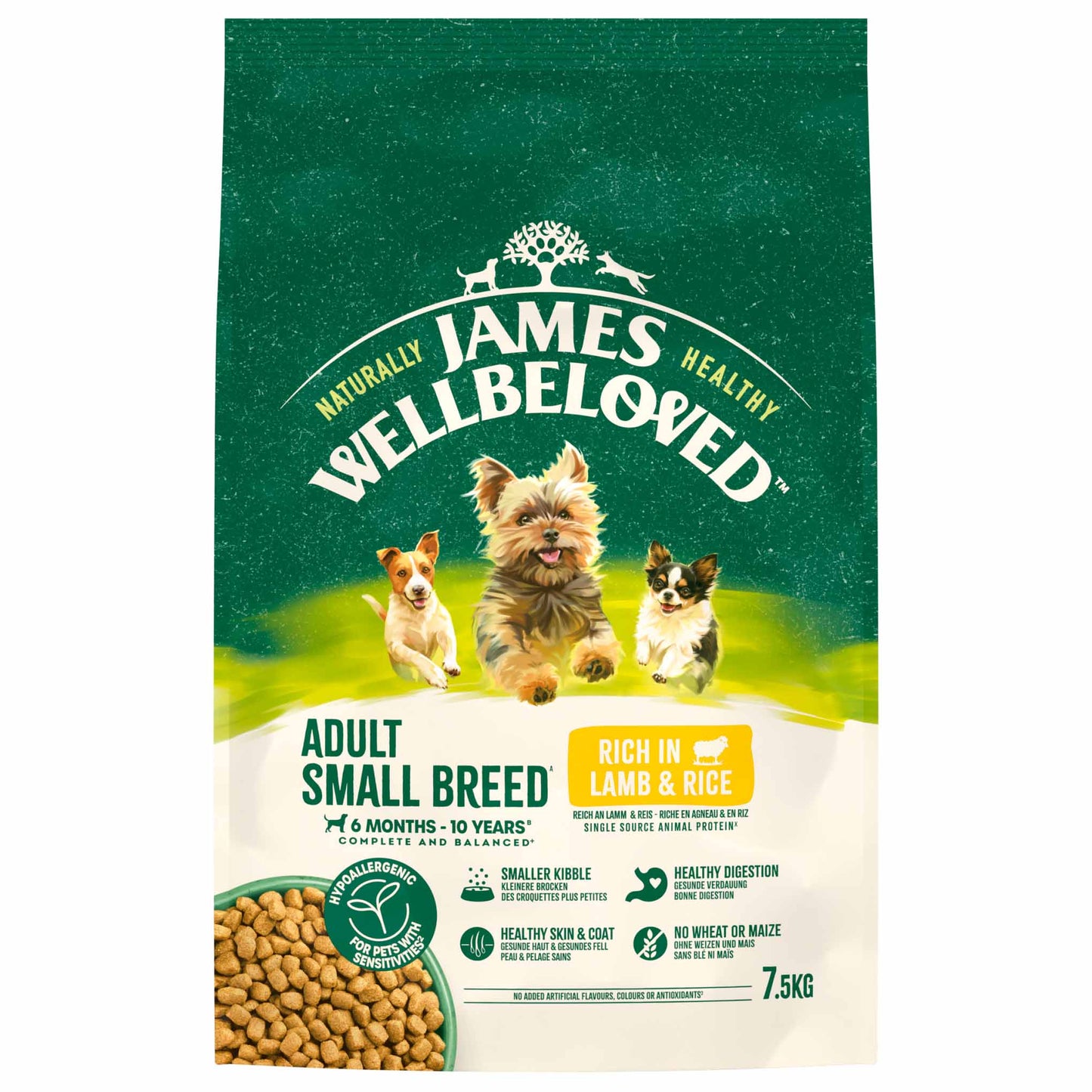 James Wellbeloved Small Breed Adult Dry Dog Food - Lamb & Rice