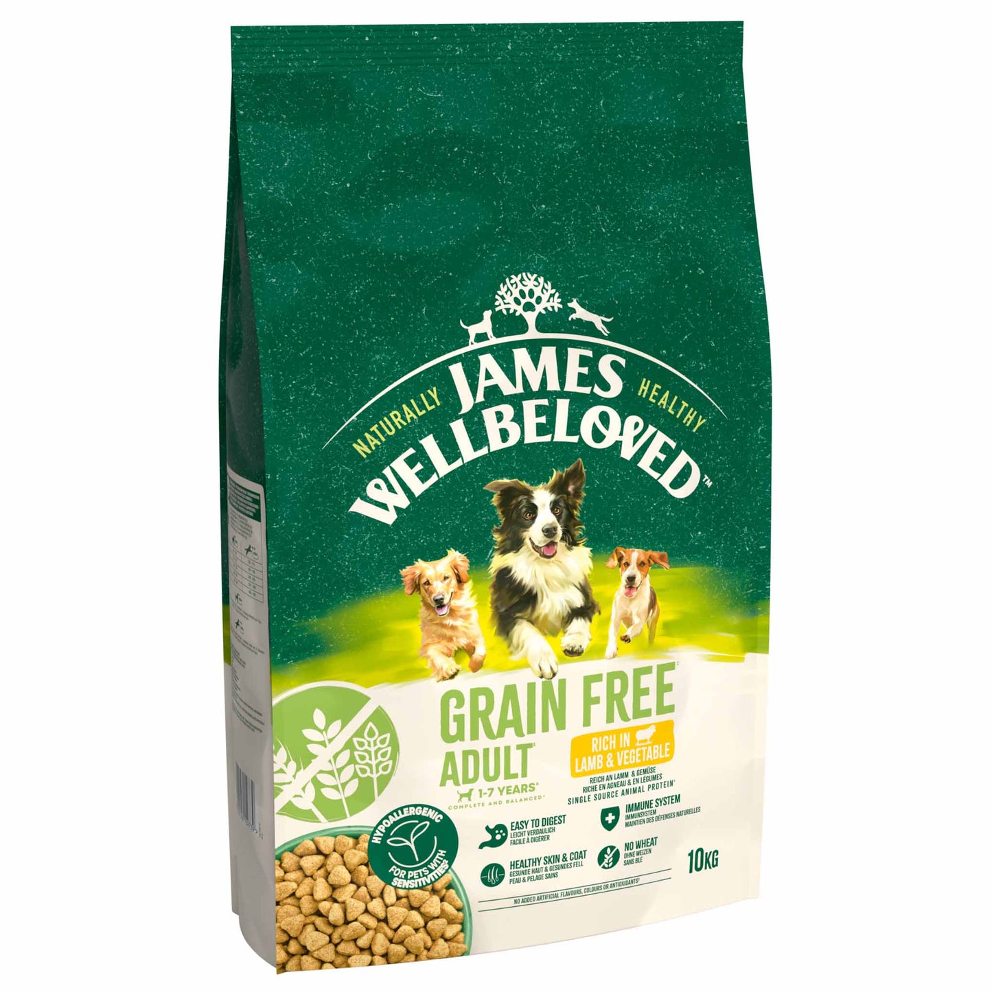 James Wellbeloved Grain Free Adult Dry Dog Food - Lamb & Veg