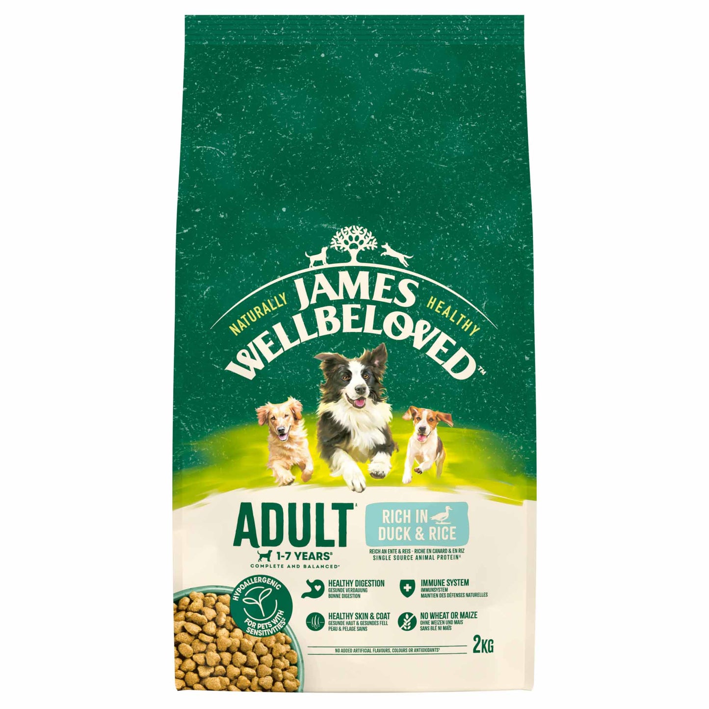 James Wellbeloved Adult Dry Dog Food - Duck & Rice
