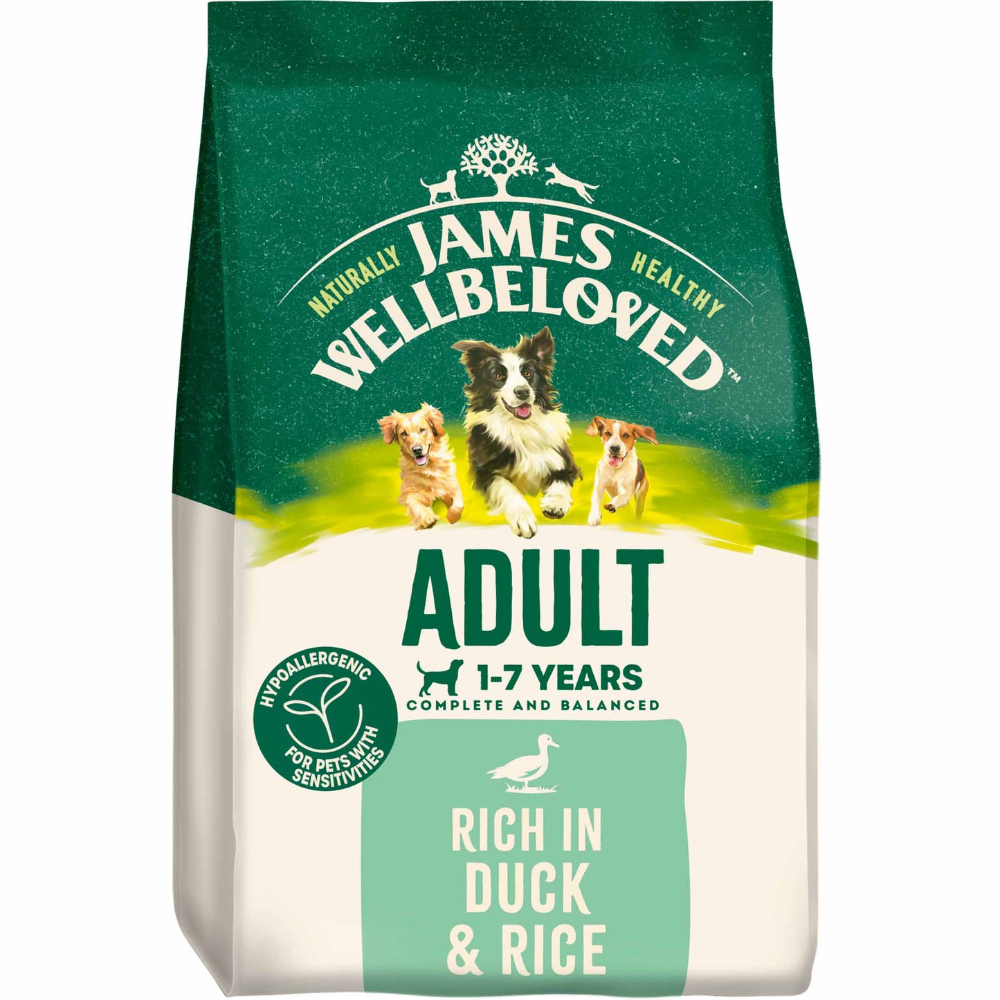 James Wellbeloved Adult Dry Dog Food - Duck & Rice