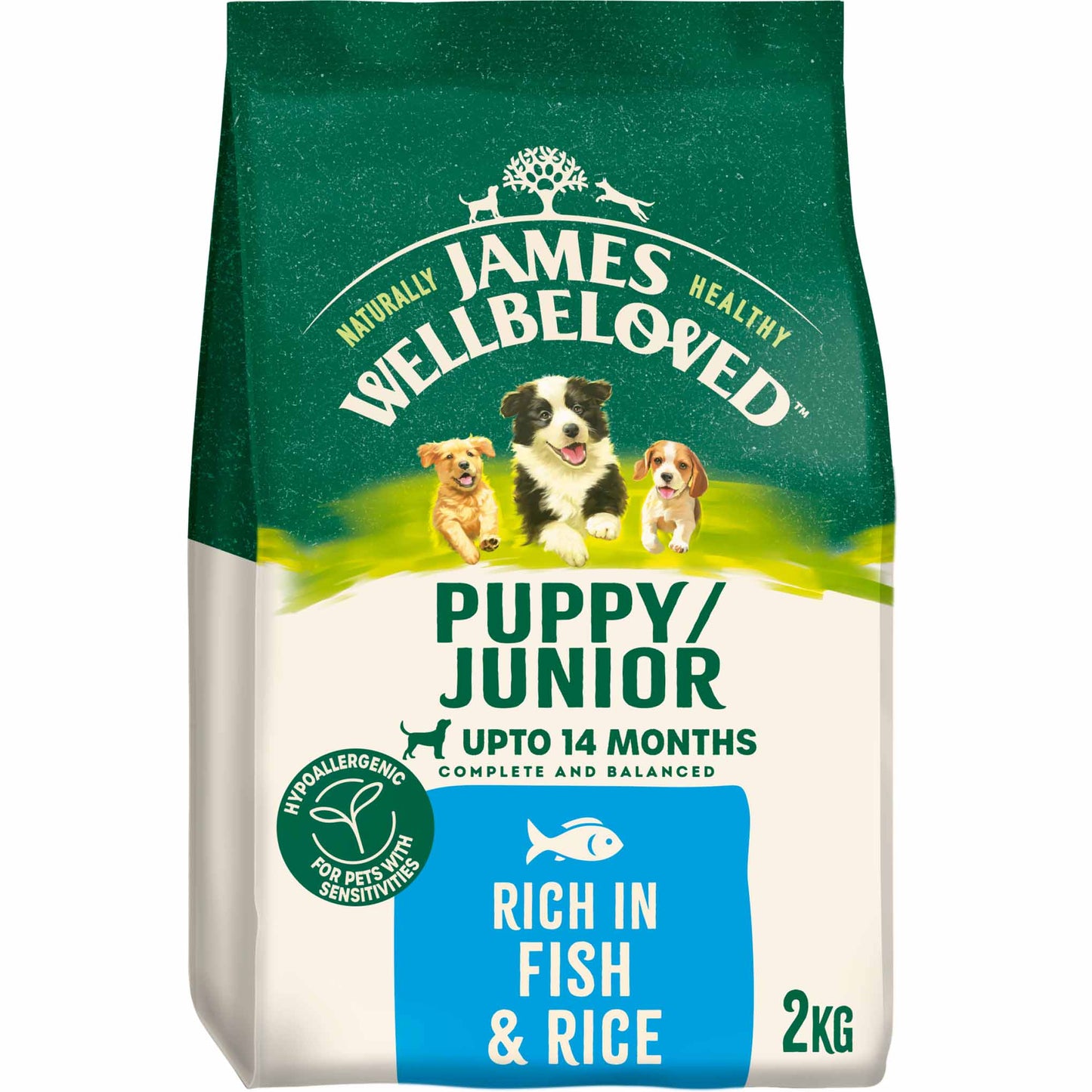 James Wellbeloved Puppy Dry Dog Food - Fish & Rice