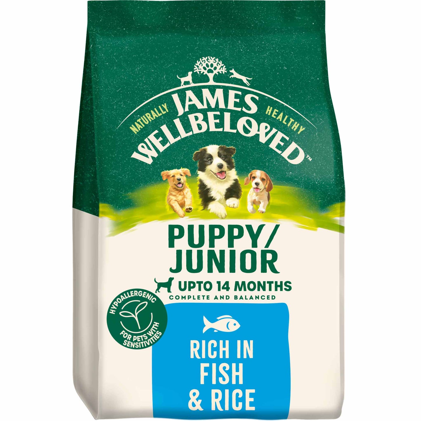 James Wellbeloved Puppy Dry Dog Food - Fish & Rice