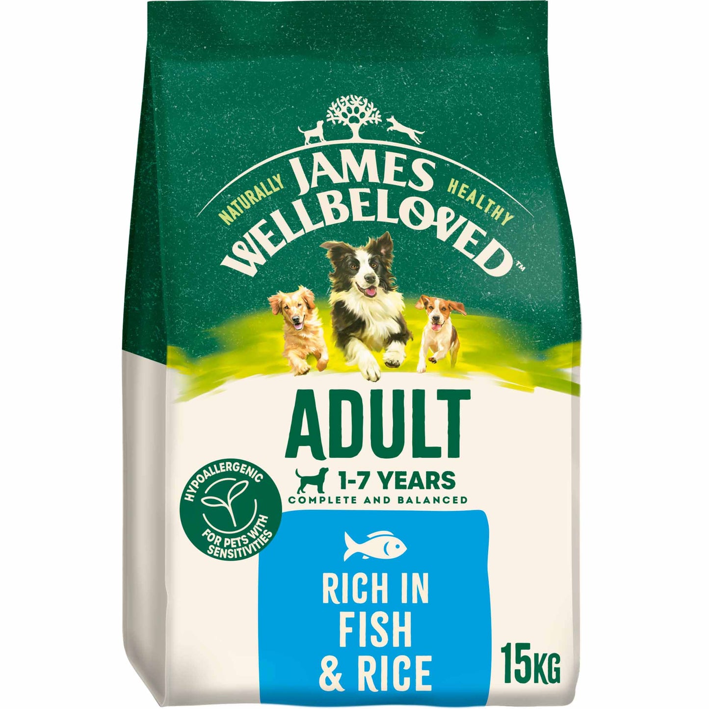 James Wellbeloved Adult Dry Dog Food - Fish & Rice