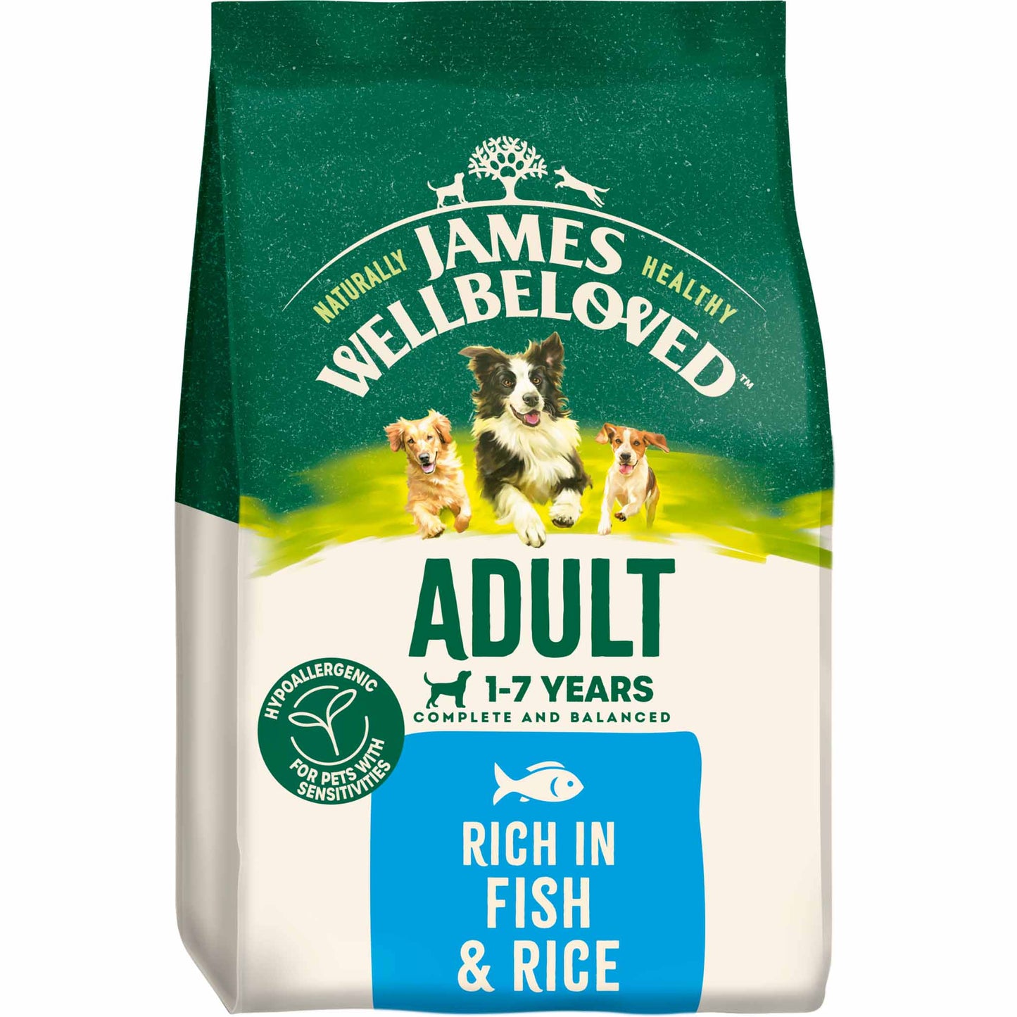 James Wellbeloved Adult Dry Dog Food - Fish & Rice