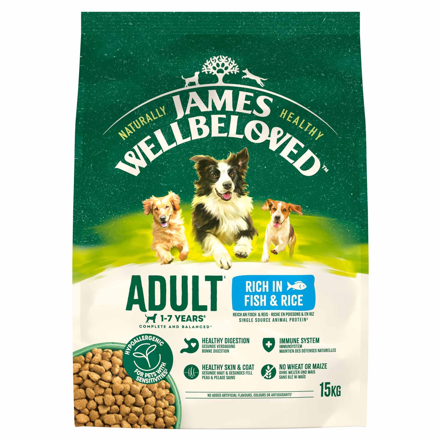 James Wellbeloved Adult Dry Dog Food - Fish & Rice