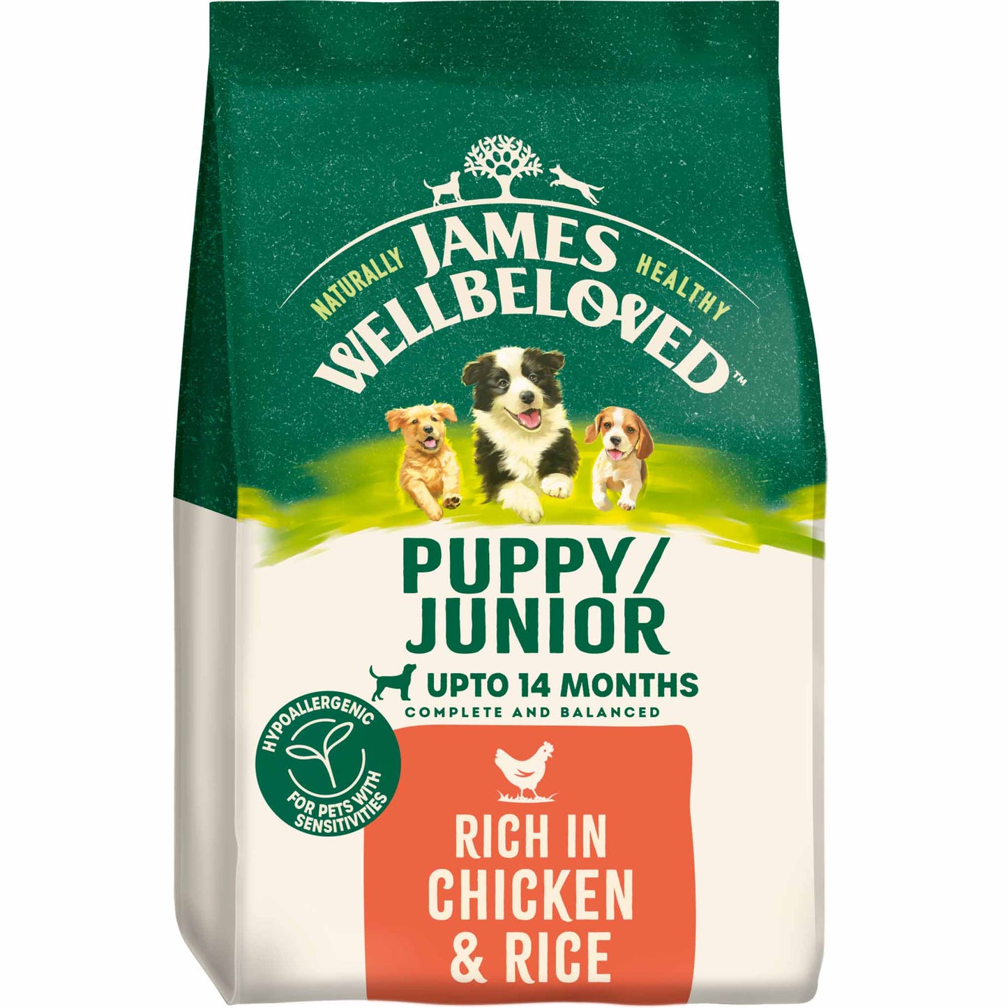 James Wellbeloved Puppy Dry Dog Food - Chicken & Rice