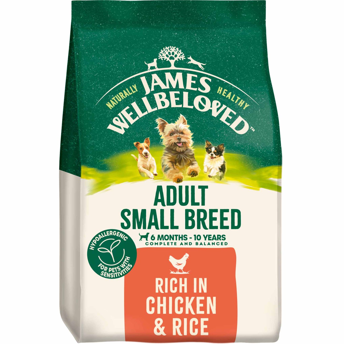 James Wellbeloved Small Breed Adult Dry Dog Food - Chicken & Rice
