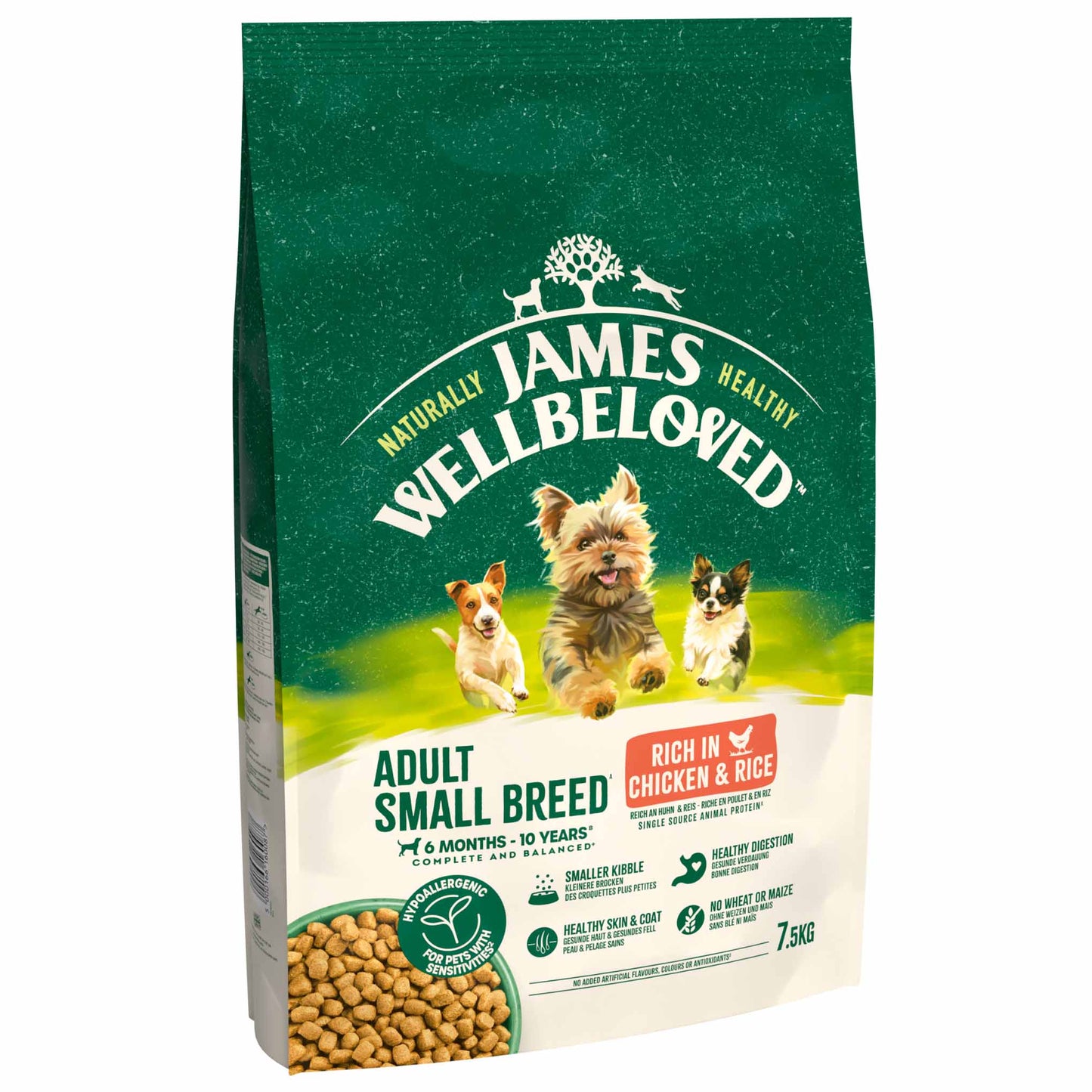 James Wellbeloved Small Breed Adult Dry Dog Food - Chicken & Rice