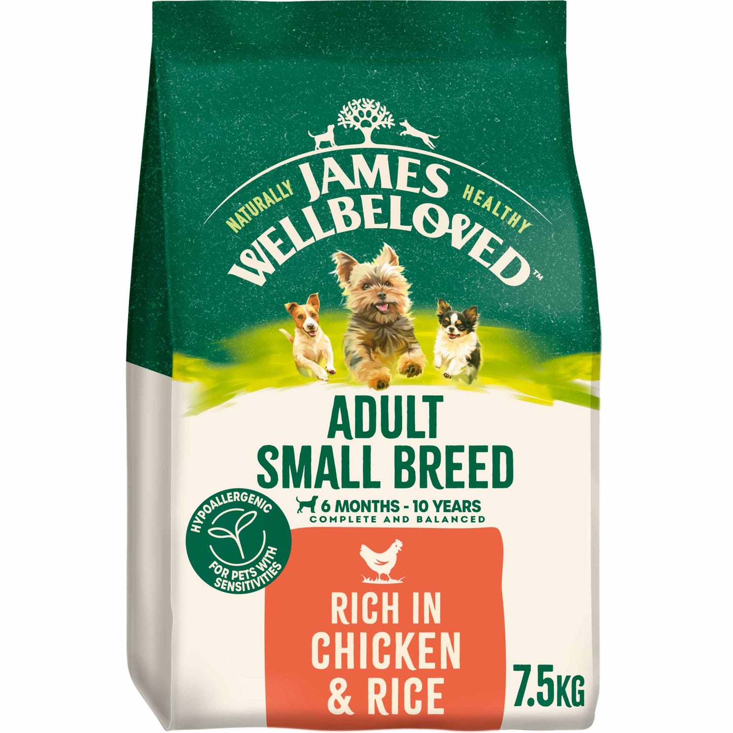 James Wellbeloved Small Breed Adult Dry Dog Food - Chicken & Rice
