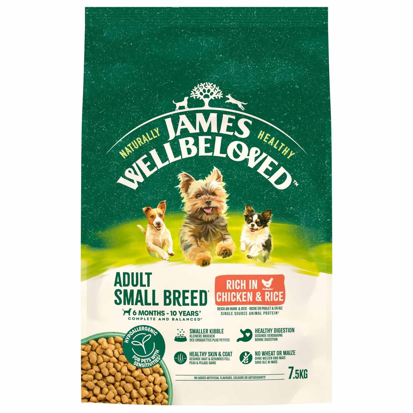 James Wellbeloved Small Breed Adult Dry Dog Food - Chicken & Rice