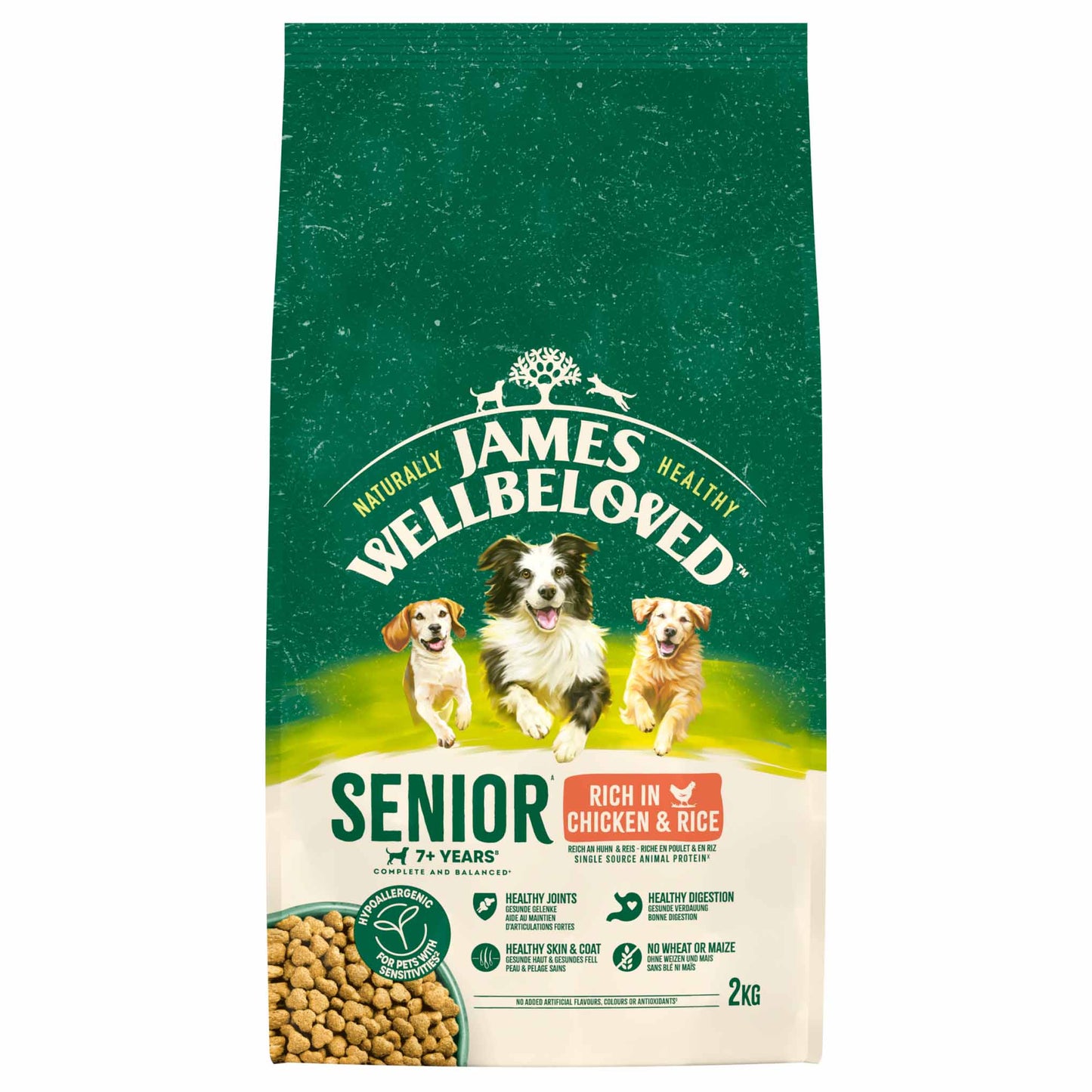 James Wellbeloved Senior Dry Dog Food - Chicken & Rice