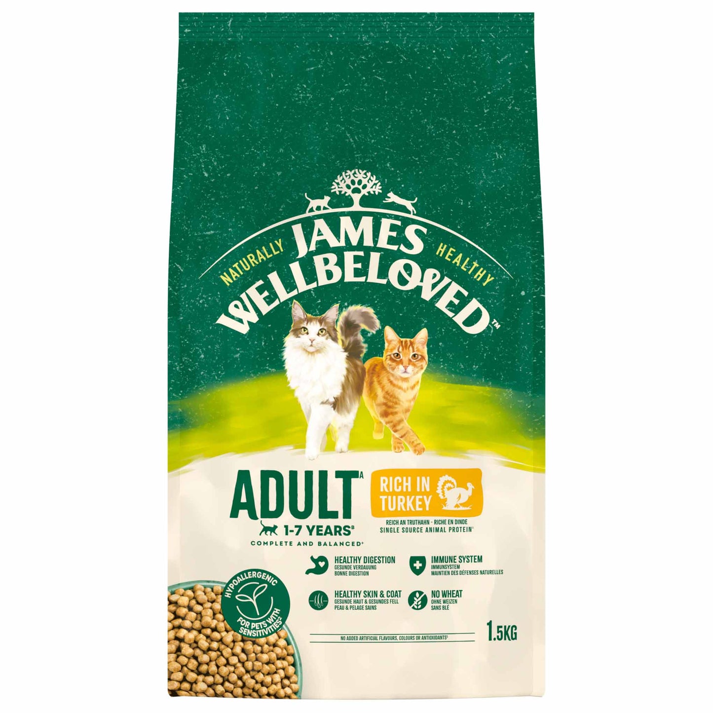 James Wellbeloved Adult Dry Cat Food - Turkey