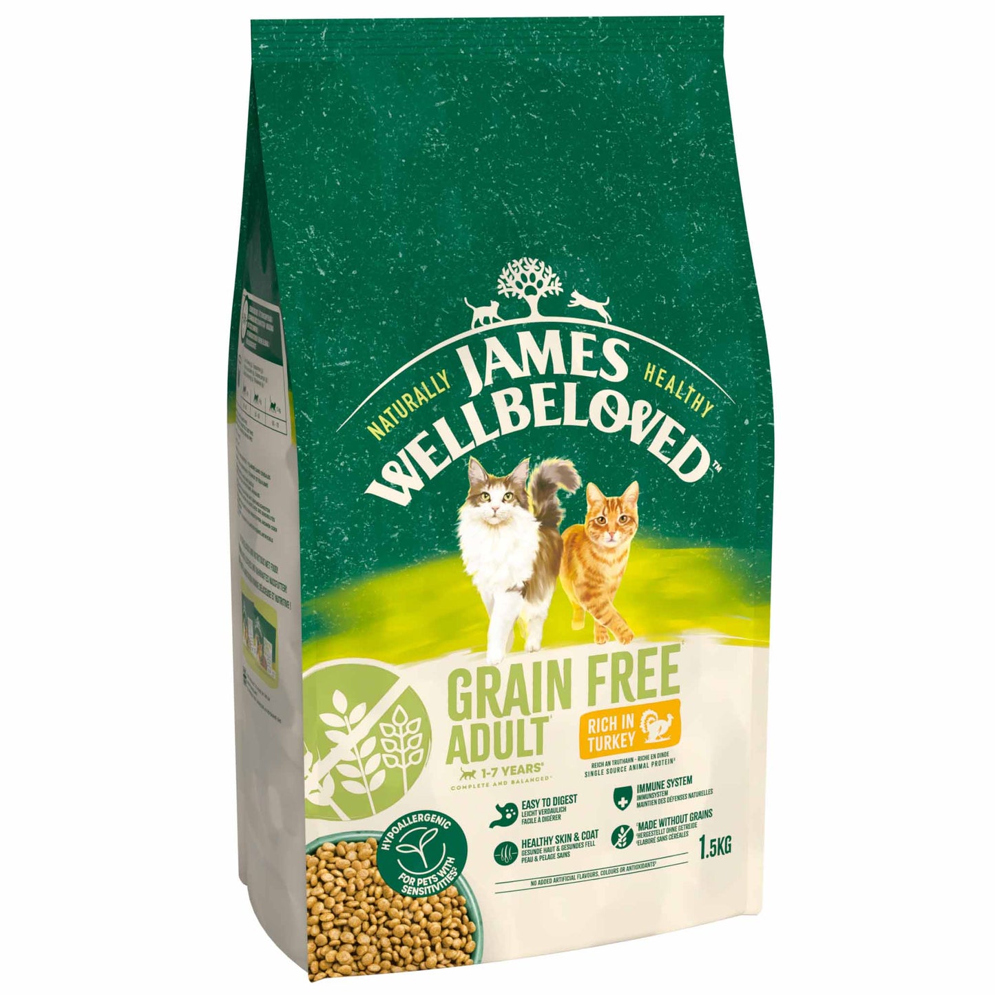 James Wellbeloved Grain Free Adult Dry Cat Food - Turkey