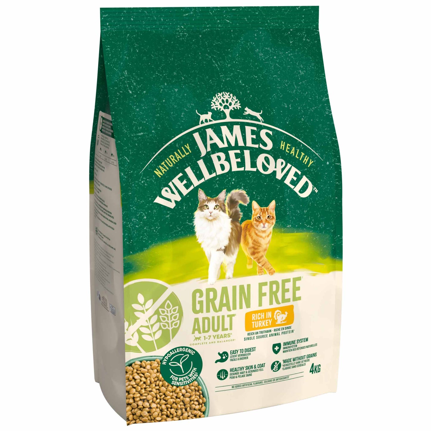 James Wellbeloved Grain Free Adult Dry Cat Food - Turkey