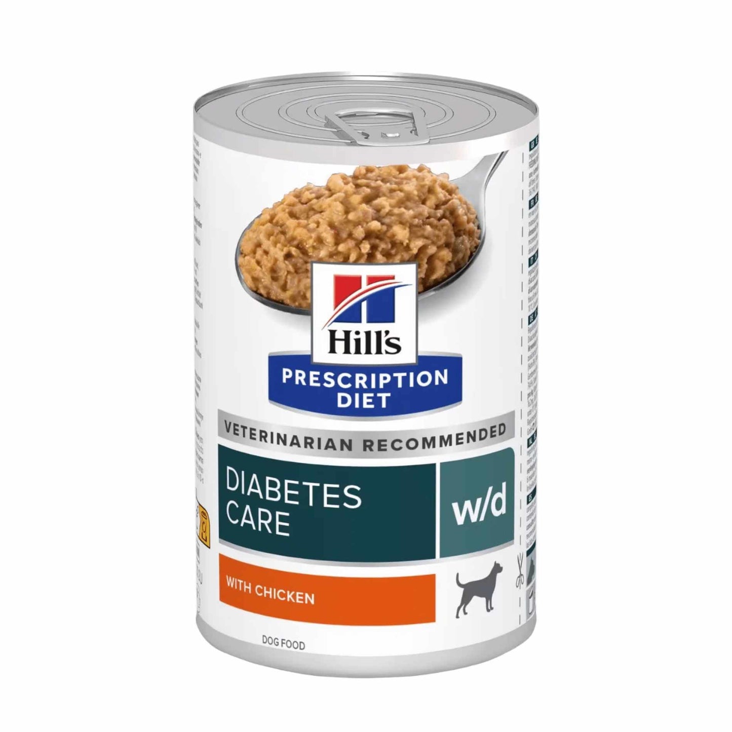 Hills Prescription Diet w/d Diabetes Care Wet Dog Food - Chicken - 12x370g Cans