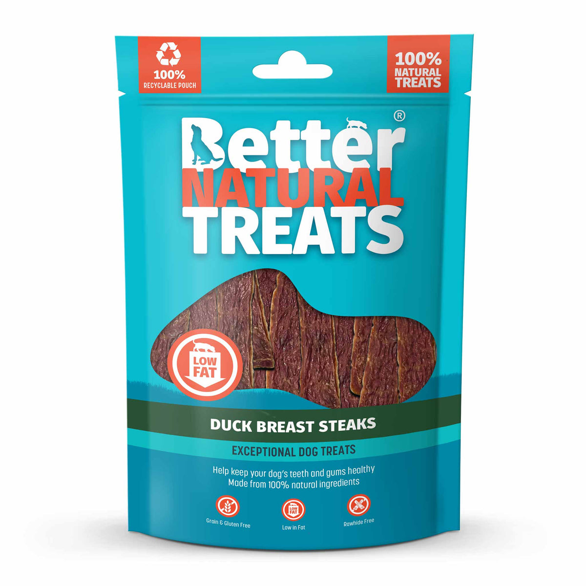 Better Natural Dog Treats - Duck Breast Steaks