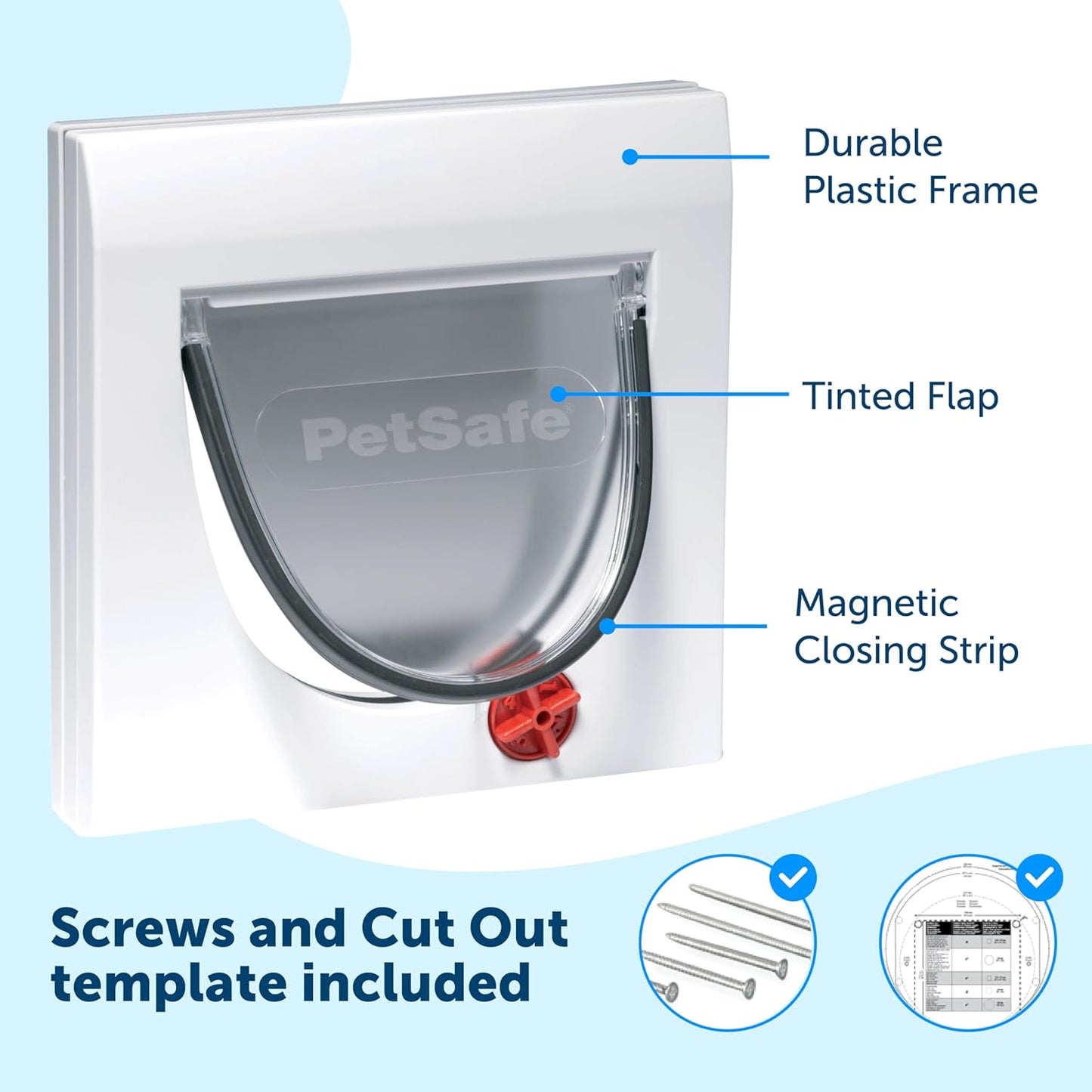 Petsafe Staywell Manual 4 Way Locking Classic Cat Flap without Tunnel