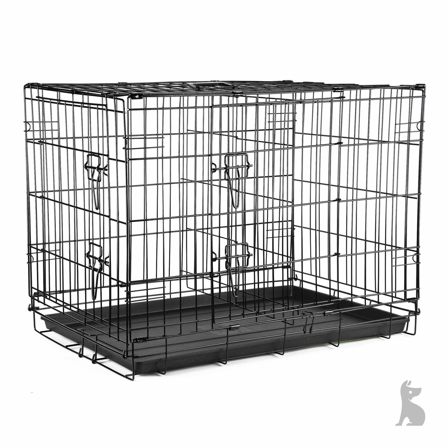 Barkshire Heavy Duty Dog Cage with Divider - XLarge 107 x 74cm