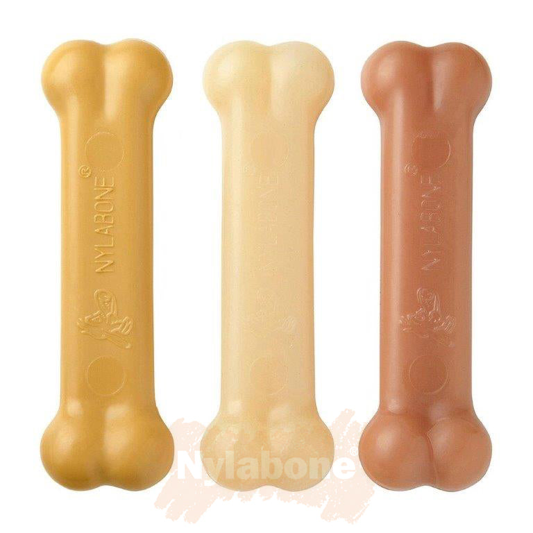 Nylabone Peanut Butter / Chicken / Bacon Extreme Bone Triple Pack - Small