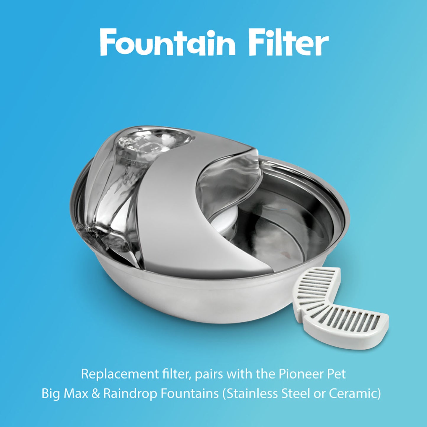 Pioneer Pet Raindrop Premium Pet Fountain - 1.8 Litres