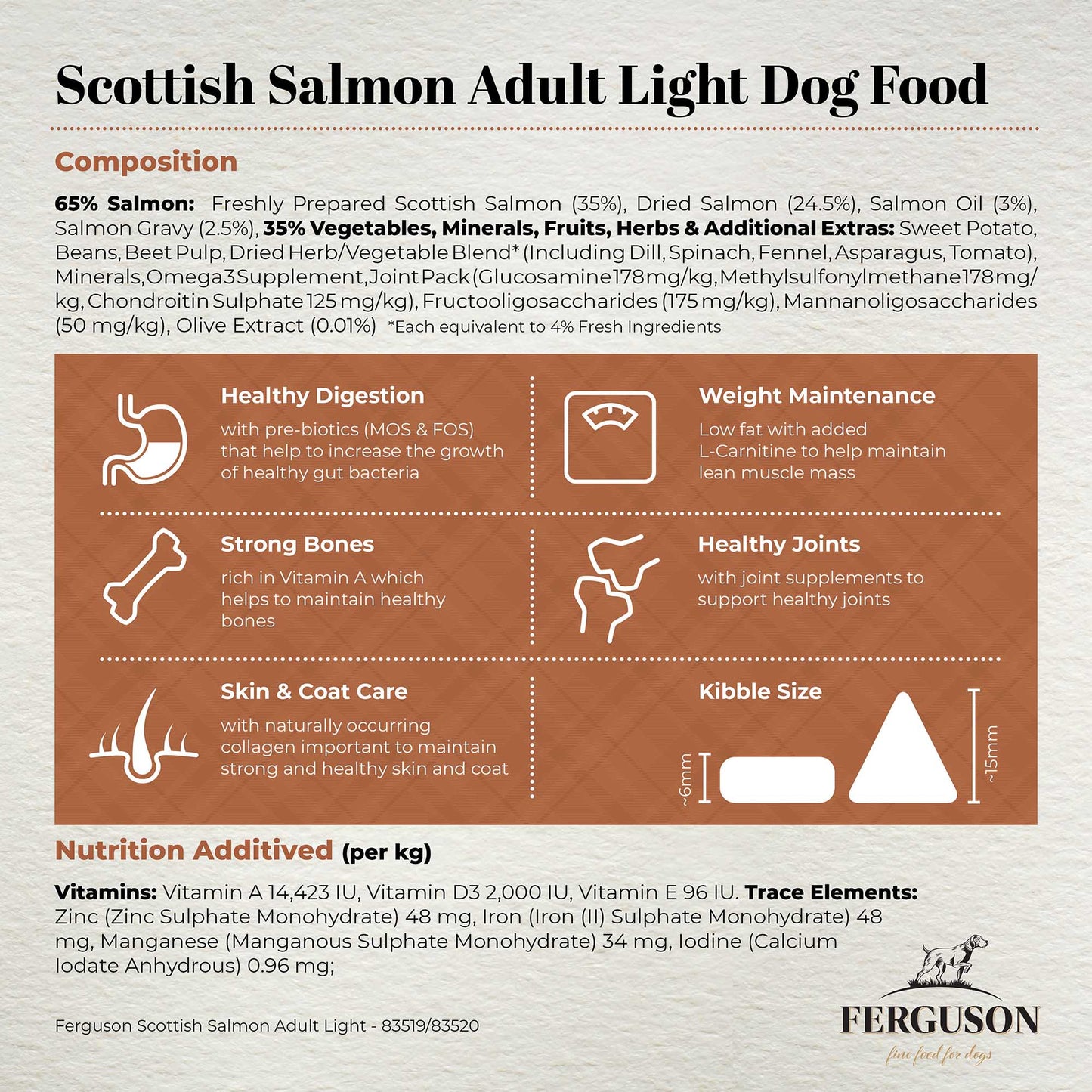 Ferguson Scottish Salmon Adult Light Dry Dog Food