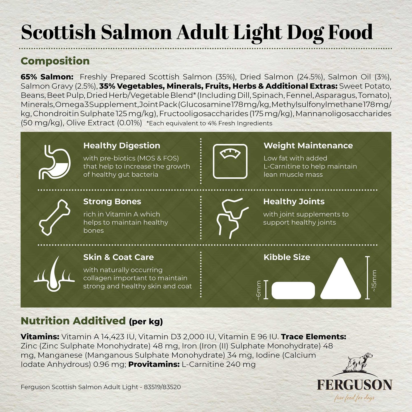 Ferguson Scottish Salmon Senior Dry Dog Food
