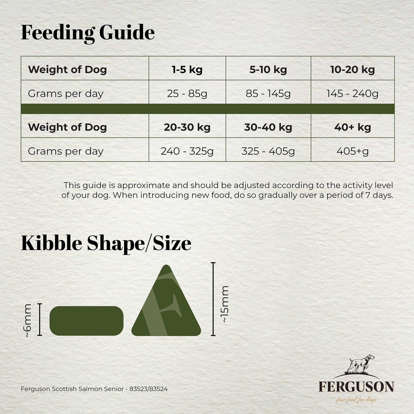 Ferguson Scottish Salmon Senior Dry Dog Food