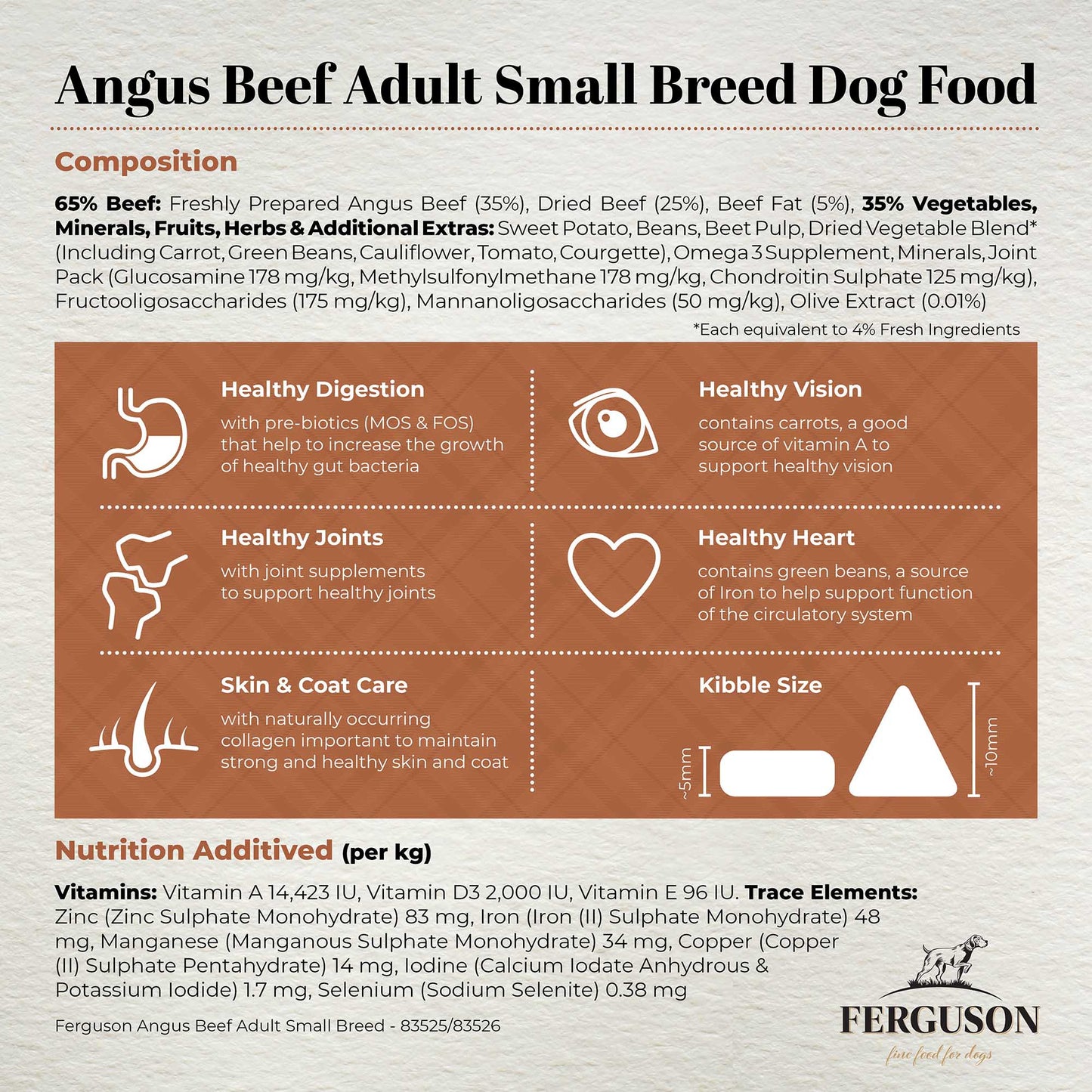 Ferguson Angus Beef Small Breed Adult Dry Dog Food