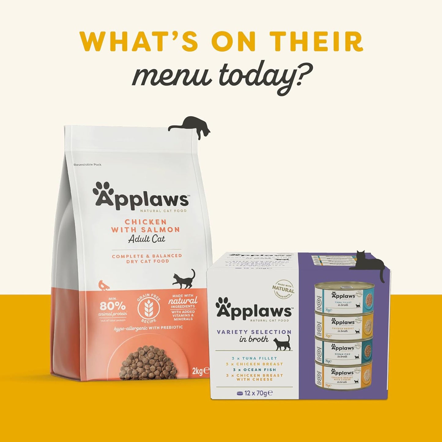 Applaws Complimentary Adult Wet Cat Food Chicken with Beef in Jelly - 16x70g Pouches