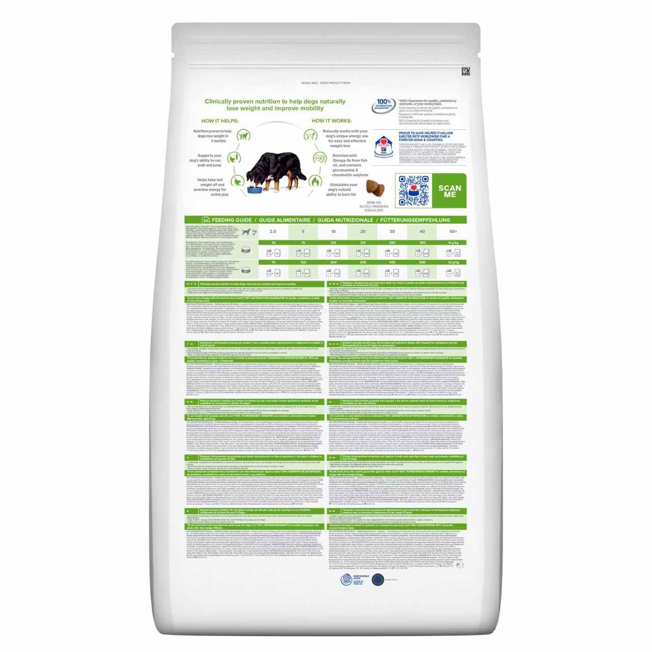 Hills Prescription Diet Metabolic + Mobility Weight Management Dry Dog Food - Chicken